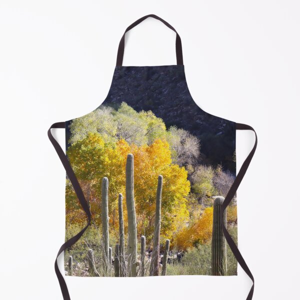 Item preview, Stunning Yellow Leaves And Saguaros  designed and sold by simonjayphotos.