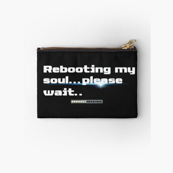 Item preview, Rebooting My Soul… Please Wait – Existential Techcore T-Shirt designed and sold by Antik by Schulz.