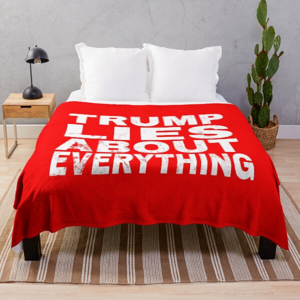 Aperçu de l'œuvre Trump ment sur tout créée et vendue par The Fonsecastein Shop.