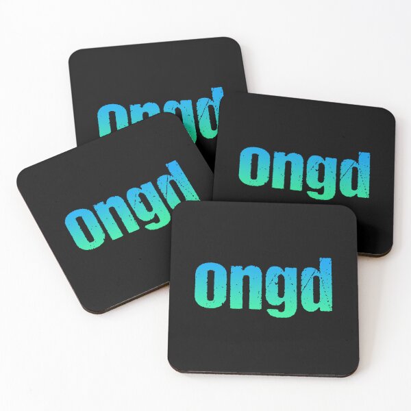 Item preview, ongd in Green and Blue Gritty Typography designed and sold by Memes N Lore .