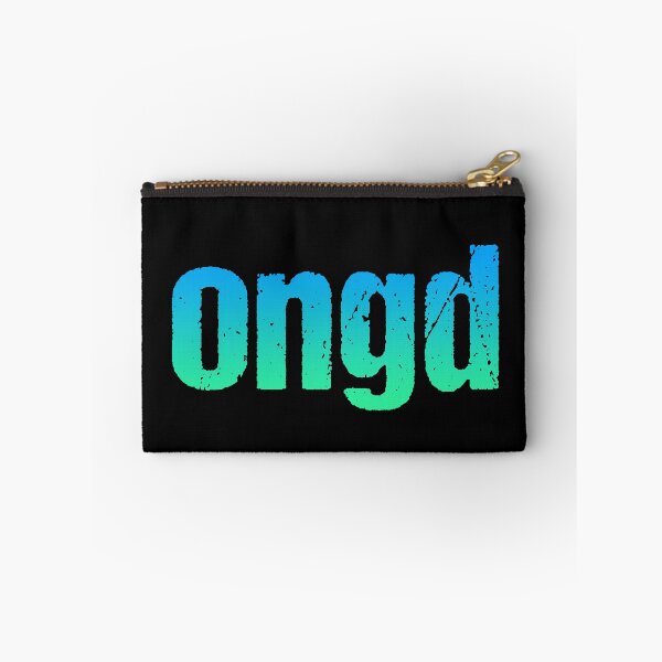 Item preview, ongd in Green and Blue Gritty Typography designed and sold by Memes N Lore .