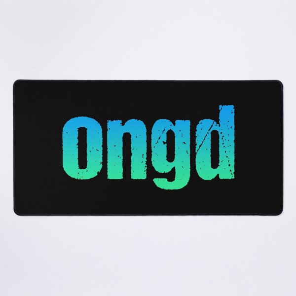 Item preview, ongd in Green and Blue Gritty Typography designed and sold by Memes N Lore .