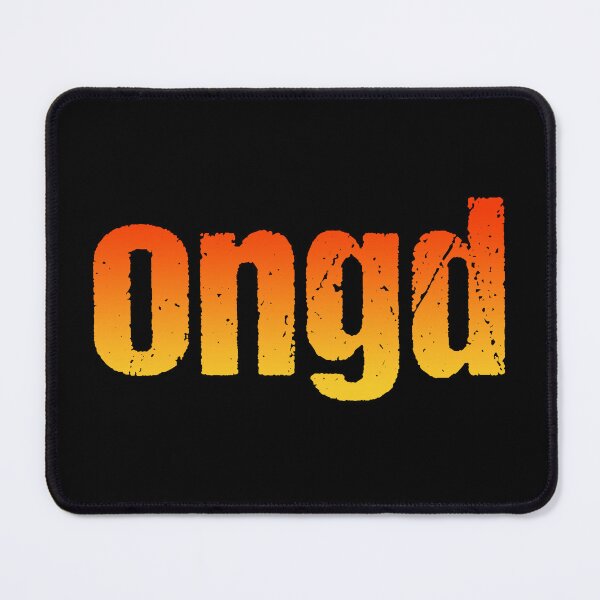 Item preview, ongd in Hot Orange Gritty Typography designed and sold by Memes N Lore .