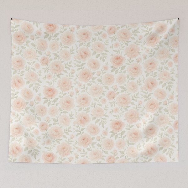 Item preview, Pastel Watercolor Roses & Peonies Pattern designed and sold by MiLaKK.