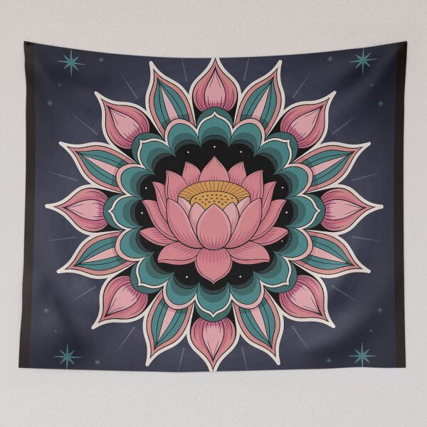 Item preview,  a detailed mandala with a central lotus flower.  designed and sold by Lilashakti ⭐️ ⭐️ ⭐️ ⭐️ ⭐️.
