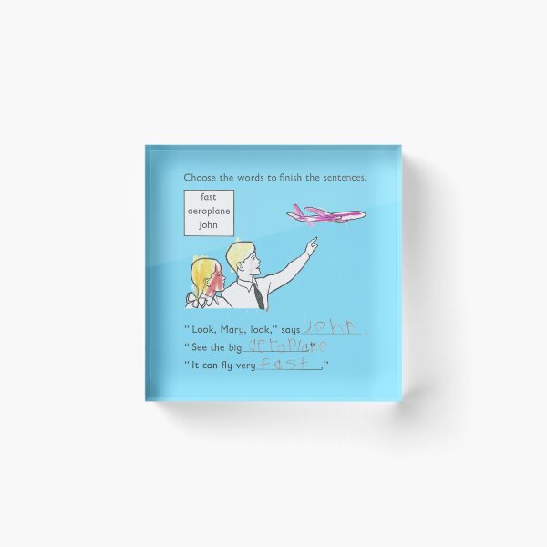 Item preview, Read, Write and Draw - Big Fast Aeroplane -  designed and sold by waltzermitty.
