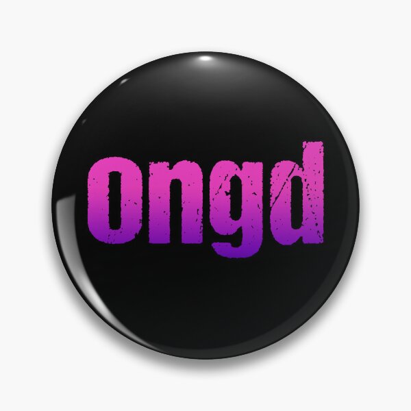 Item preview, ongd in Pink Gritty Typography designed and sold by Memes N Lore .