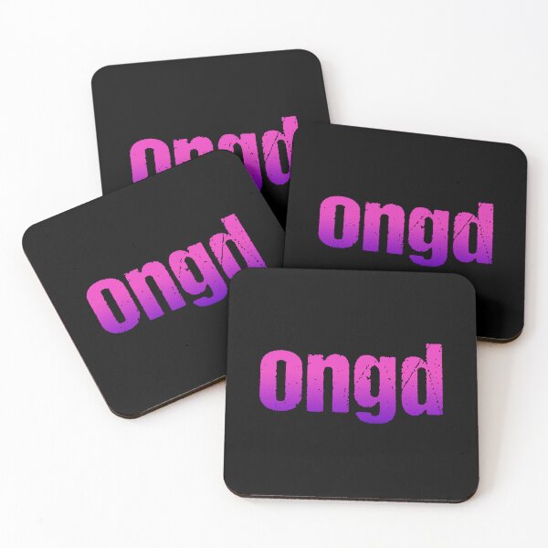 Item preview, ongd in Pink Gritty Typography designed and sold by Memes N Lore .