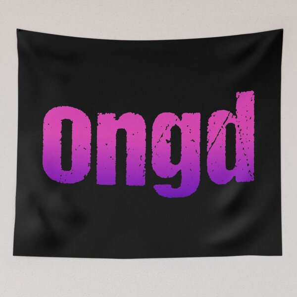 Item preview, ongd in Pink Gritty Typography designed and sold by Memes N Lore .