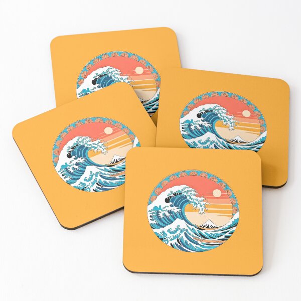 Item preview,  Round Sunset Ocean Wave designed and sold by VibrArtco.