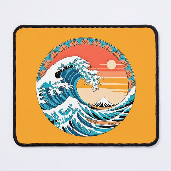 Item preview, Round Sunset Ocean Wave designed and sold by VibrArtco.