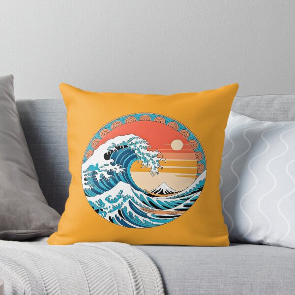 Item preview,  Round Sunset Ocean Wave designed and sold by VibrArtco.