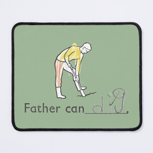 Item preview, Read, Write and Draw - Father Can Dig! - designed and sold by waltzermitty.