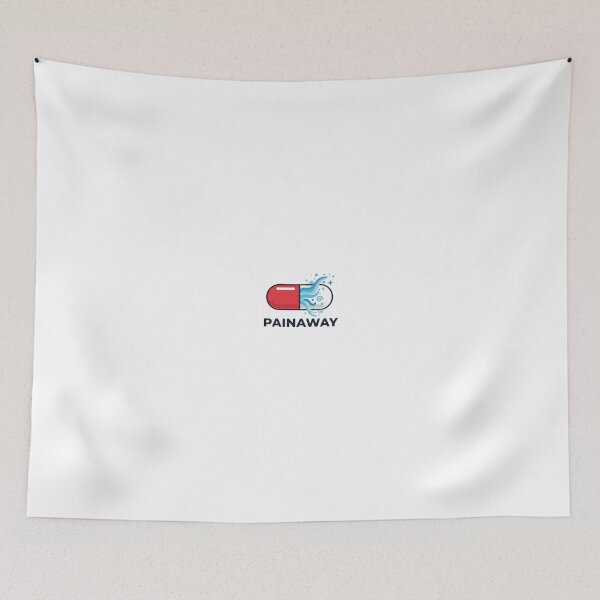 Item preview, PainAway Capsule Modern Pain Relief Vector Illustration designed and sold by FunPurchase.