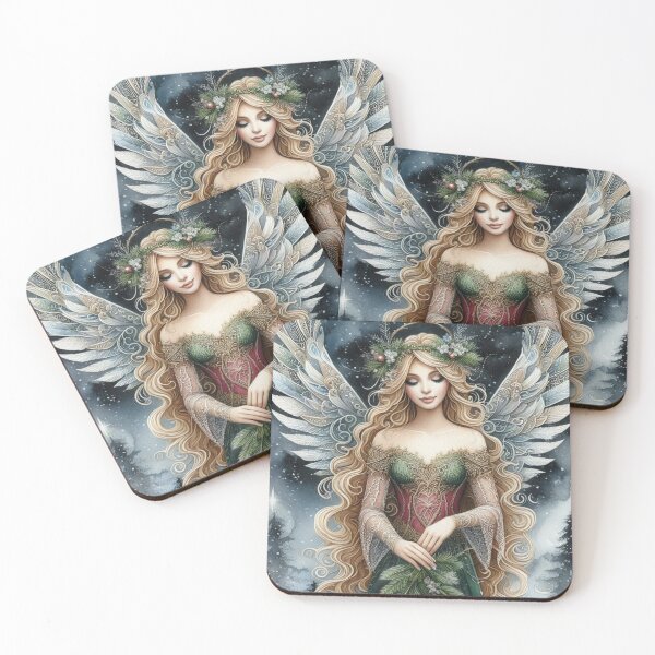 Item preview, Christmas Angel in Watercolor designed and sold by Angelstkw.