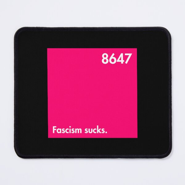 Item preview, Hot Pink Square of Dissent - Fascism sucks - 8647 designed and sold by Thelittlelord.