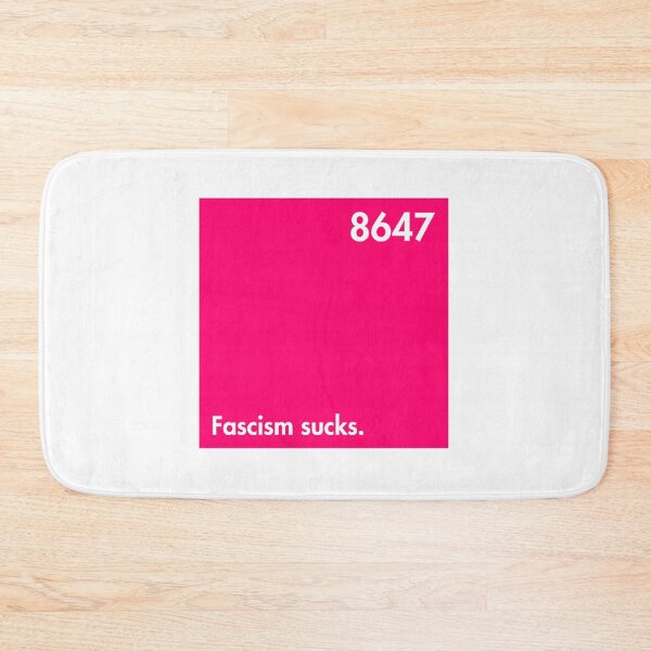 Item preview, Hot Pink Square of Dissent - Fascism sucks - 8647 designed and sold by Thelittlelord.