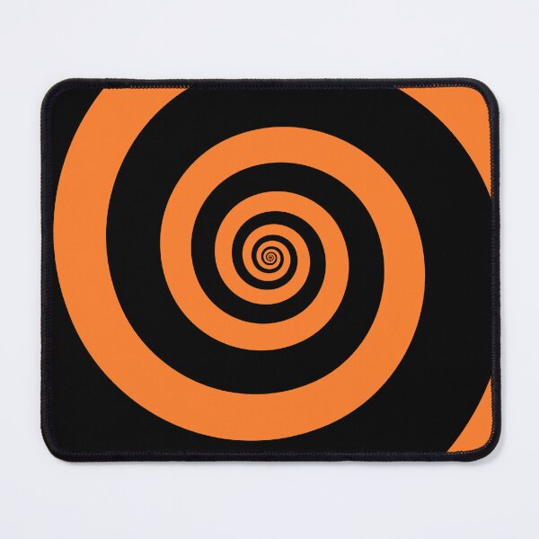 Item preview, Black and Orange Hypnotizing Swirl Abstract Illusion Design  designed and sold by patternsoup.