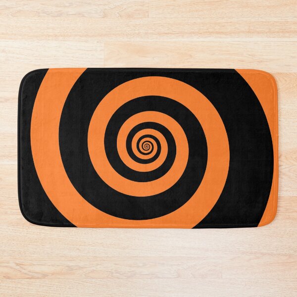 Item preview, Black and Orange Hypnotizing Swirl Abstract Illusion Design  designed and sold by patternsoup.