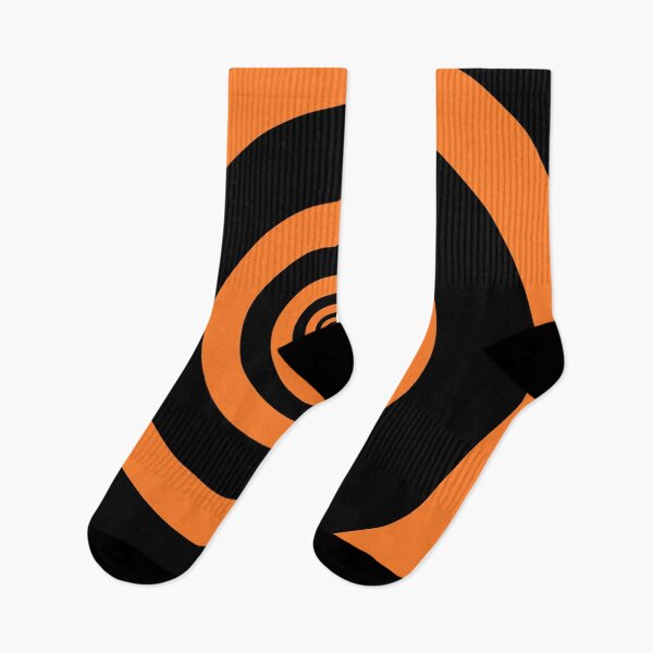 Item preview, Black and Orange Hypnotizing Swirl Abstract Illusion Design  designed and sold by patternsoup.