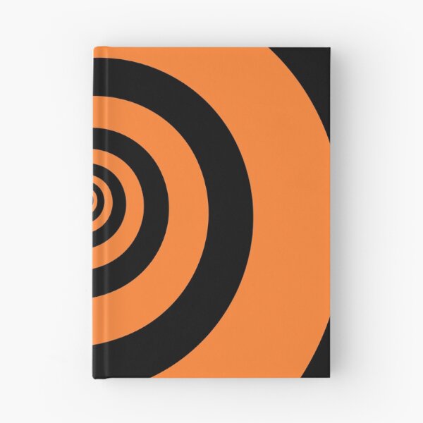 Item preview, Orange and Black Hypnotizing Swirl Abstract Illusion Design  designed and sold by patternsoup.