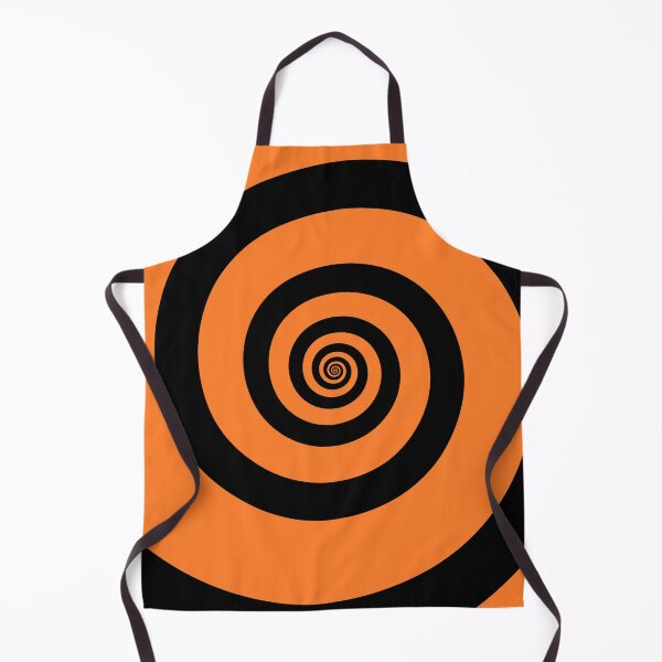 Item preview, Orange and Black Hypnotizing Swirl Abstract Illusion Design  designed and sold by patternsoup.