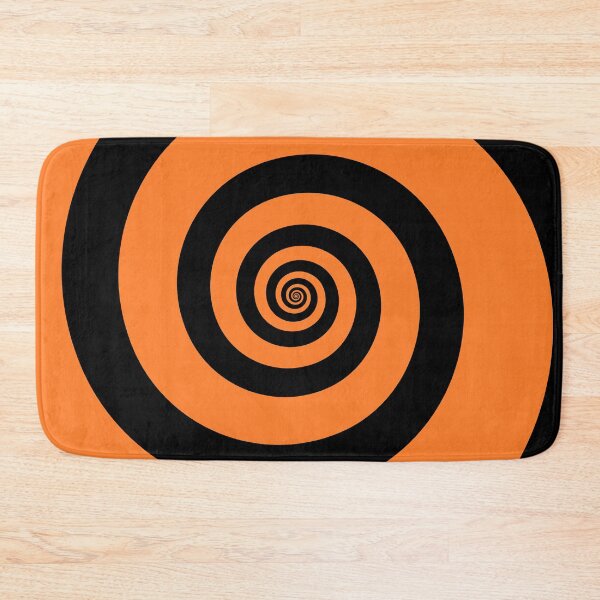 Item preview, Orange and Black Hypnotizing Swirl Abstract Illusion Design  designed and sold by patternsoup.