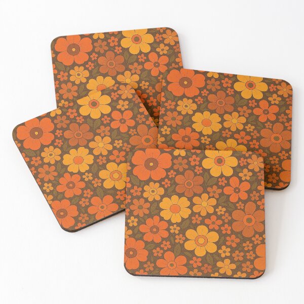 Item preview, Retro 70s Bold Floral Pattern designed and sold by MiLaKK.