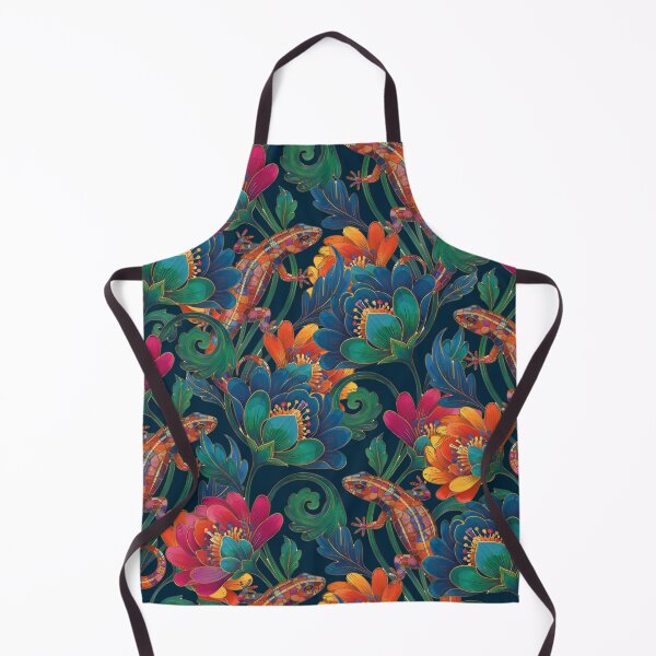 Item preview, Salamanders Among Multicolored Flowers designed and sold by Ciervo Primavera.