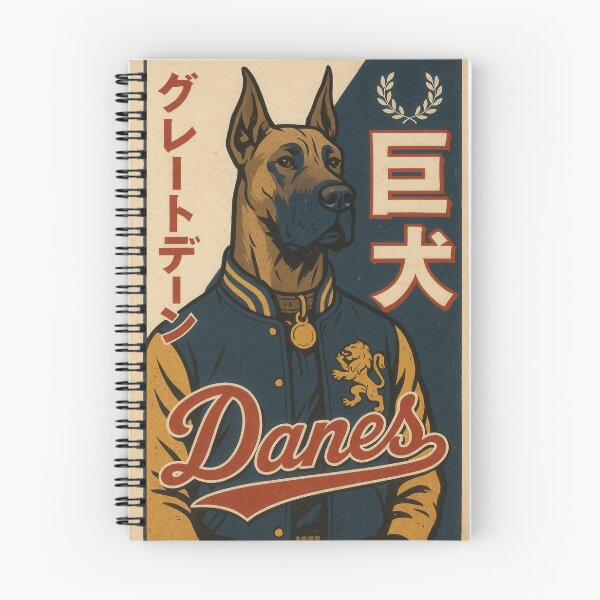 Item preview, Great Dane Japanese Vintage Noble Dog Poster designed and sold by Flying Doggo.