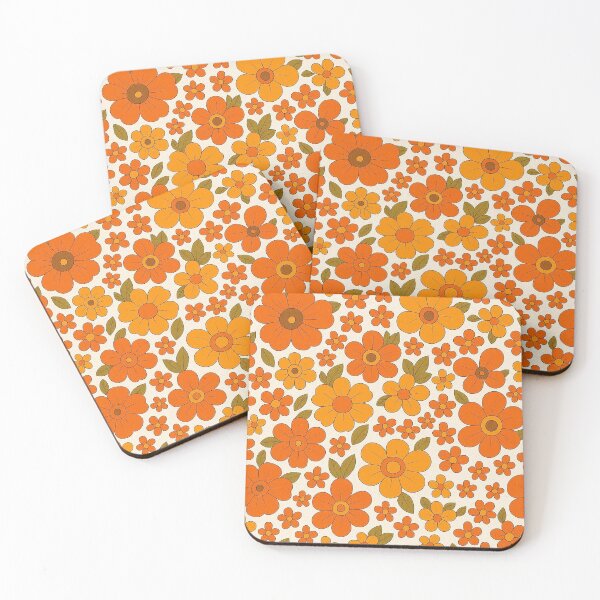 Item preview, Retro 70s Bold Floral Pattern designed and sold by MiLaKK.