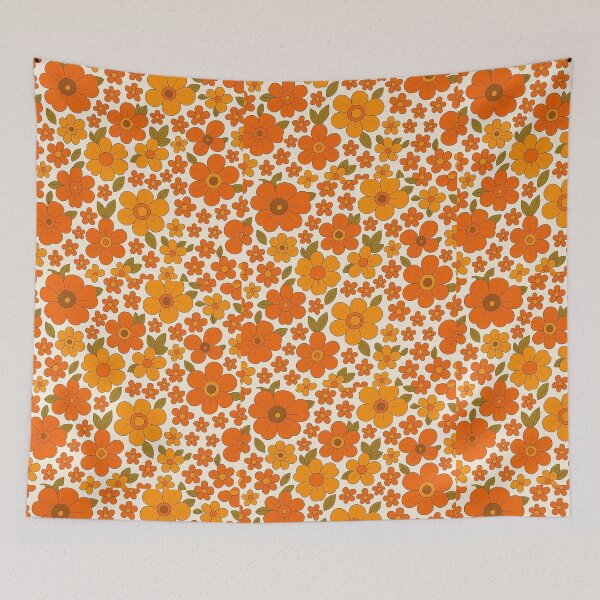 Item preview, Retro 70s Bold Floral Pattern designed and sold by MiLaKK.