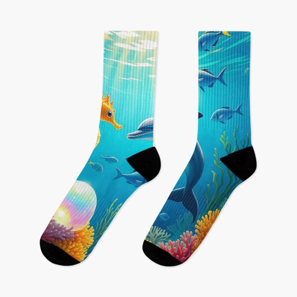 Item preview, Dolphin and Seahorese Friends designed and sold by Sharon Schwalbe.