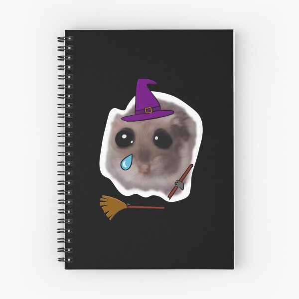 Item preview, Sad Hamster Witch – Halloween Mood designed and sold by GosiaArtGarden.