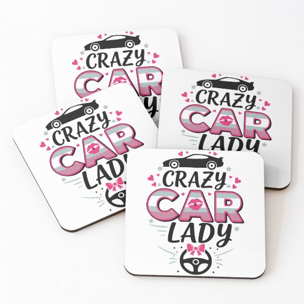 Item preview, Crazy Car Lady – Funny Car Lover design for Women designed and sold by LuxeGraphix.