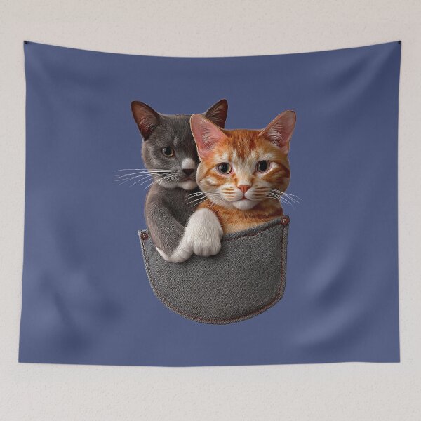 Item preview, Playful Cats in a Pocket designed and sold by Rocky Mountain Artistry.