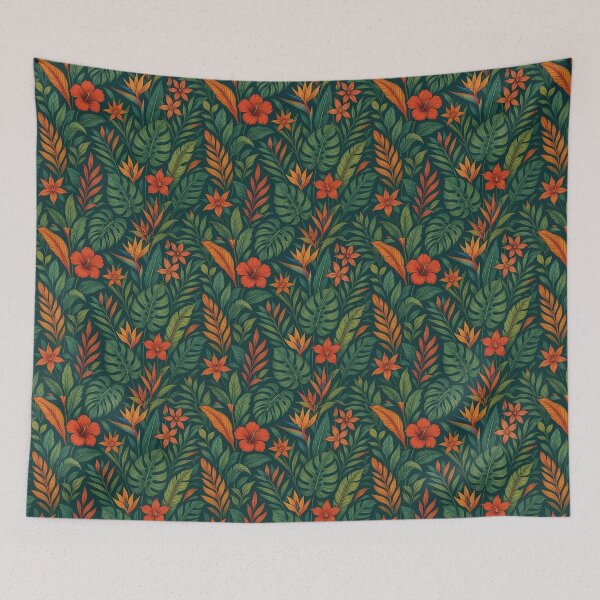 Item preview, Tropical Botanical Floral Pattern designed and sold by MiLaKK.