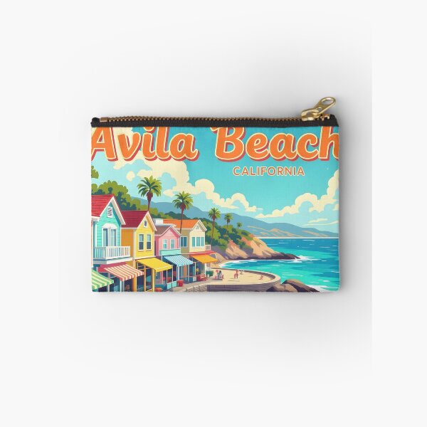 Item preview, Avila Beach, California: Vintage-Style Painterly Travel Poster designed and sold by LSVart.