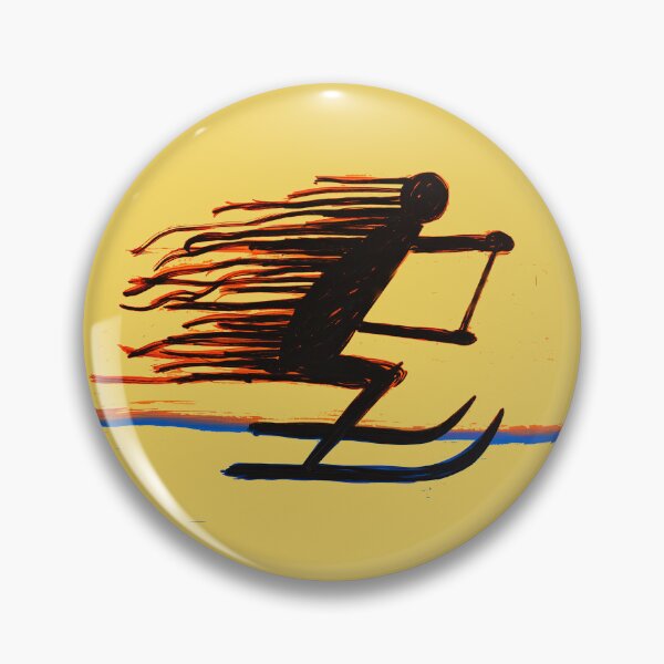 Item preview, Fast Wake — Waterskier Minimal Brush Art designed and sold by Pjotre7.