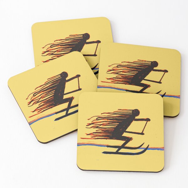 Item preview, Fast Wake — Waterskier Minimal Brush Art designed and sold by Pjotre7.