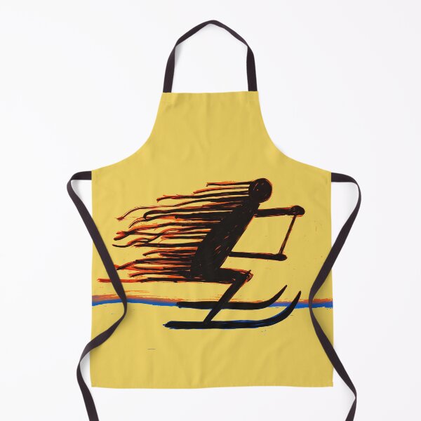 Item preview, Fast Wake — Waterskier Minimal Brush Art designed and sold by Pjotre7.