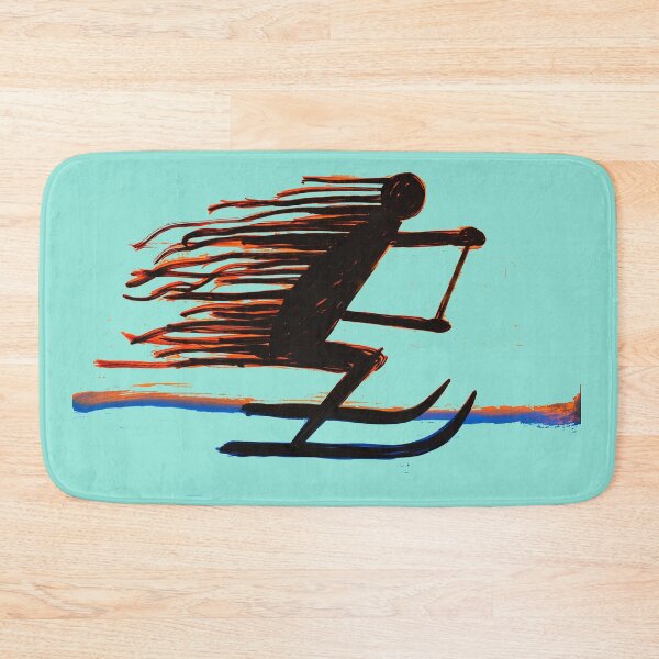 Item preview, Fast Wake — Waterskier Minimal Brush Art designed and sold by Pjotre7.