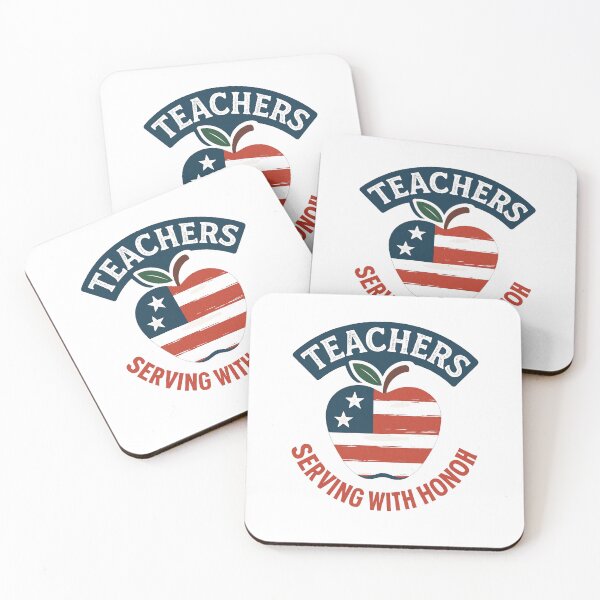 Item preview, Teachers Serving With Honor – Patriotic Teacher Design designed and sold by New Art.