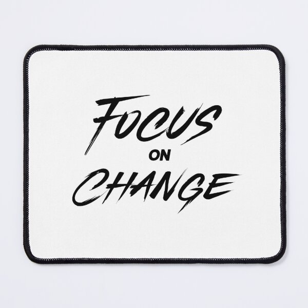 Item preview, Focus on Change – Minimal Motivational Mindset Typography Design for Growth and Progress designed and sold by FOREVER Motivated.