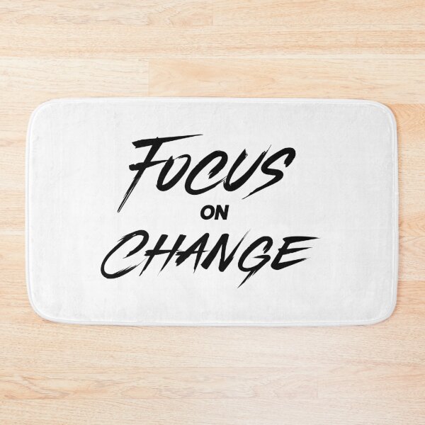 Item preview, Focus on Change – Minimal Motivational Mindset Typography Design for Growth and Progress designed and sold by FOREVER Motivated.