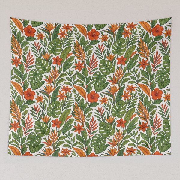 Item preview, Tropical Botanical Floral Pattern designed and sold by MiLaKK.