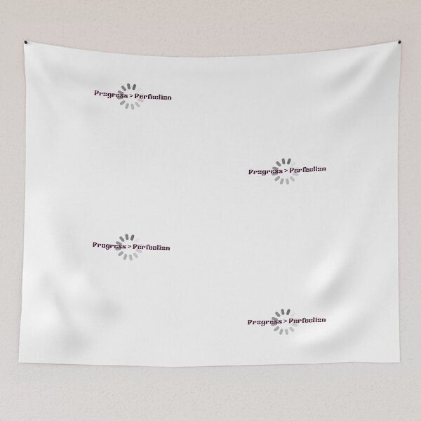 Item preview, Progress > Perfection – Growth Mindset Minimalist Quote designed and sold by NCODesigns.