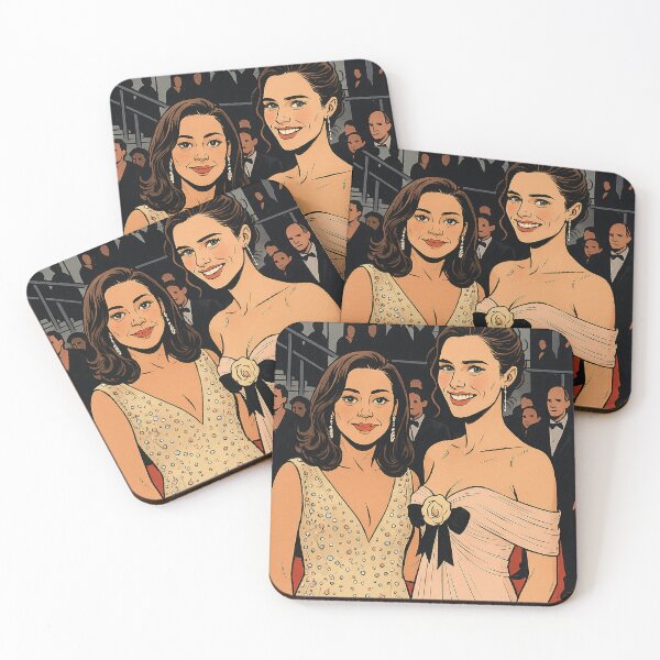 Item preview, Honey Don't Margaret Qualley and Aubrey Plaza on the red carpet designed and sold by PopCultureAndStuff.