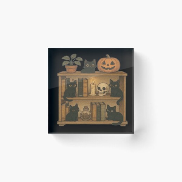 Item preview, autumn black cats  designed and sold by szydelkowanika.