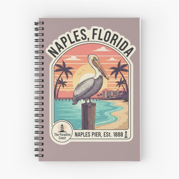 Item preview, Retro Naples Florida Pier Pelican Travel designed and sold by LittleArij.